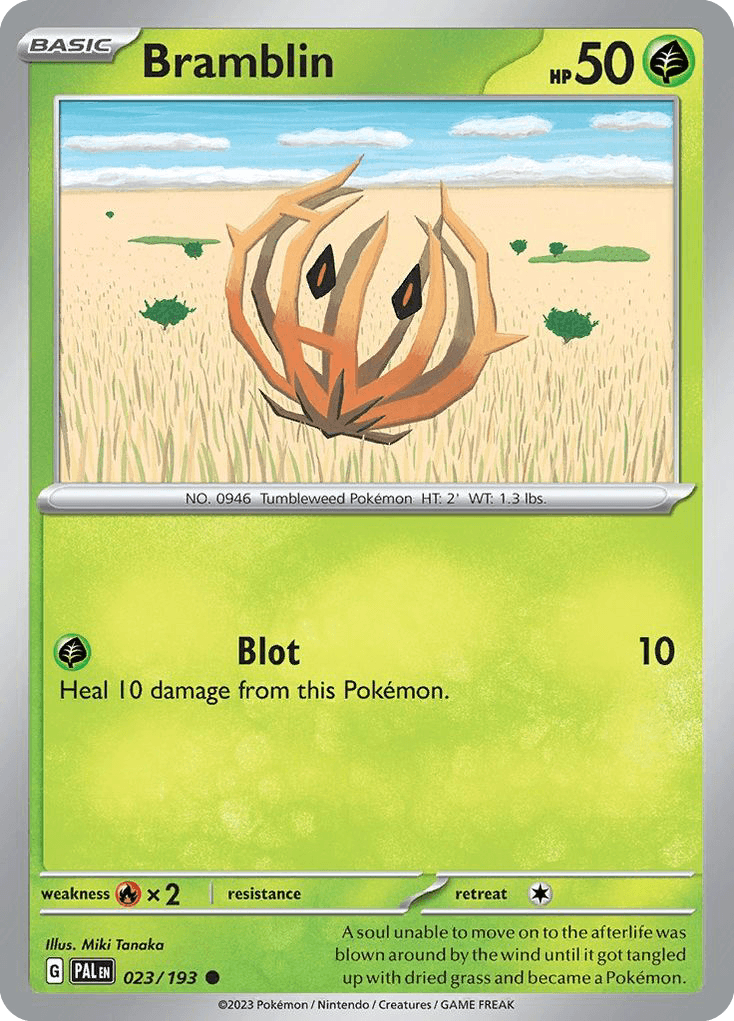 Carta Pokémon Bramblin 23