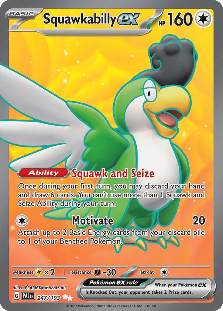 Carta Pokémon Squawkabilly ex 247