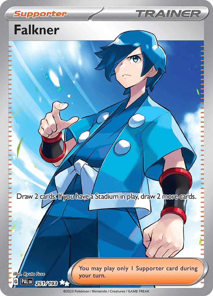 Carta Pokémon Falkner 251 de Paldea Evolved
