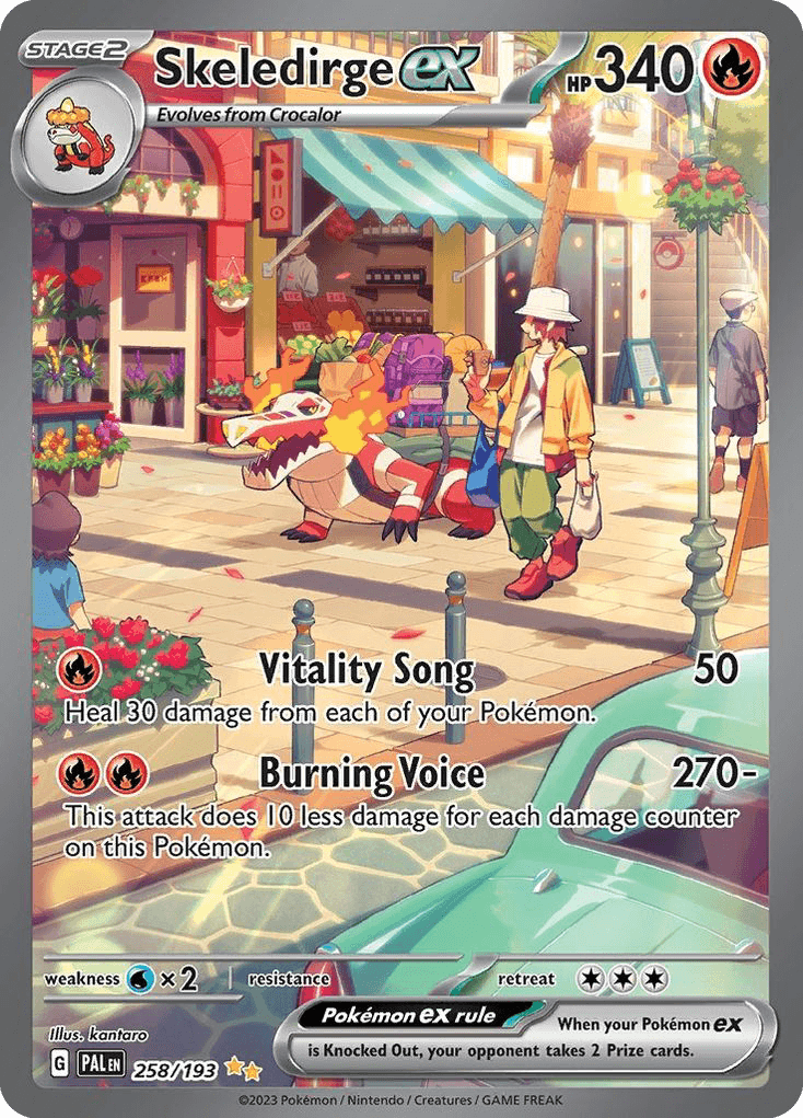 Carta Pokémon Skeledirge ex 258