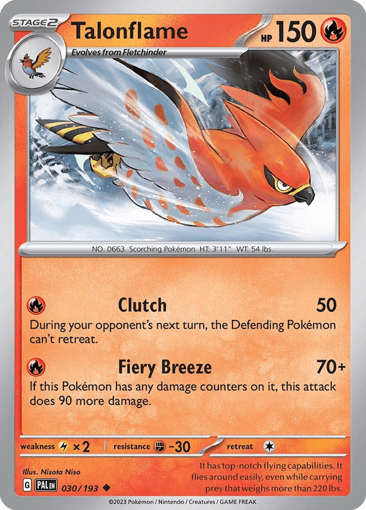 Carta Pokémon Talonflame 30