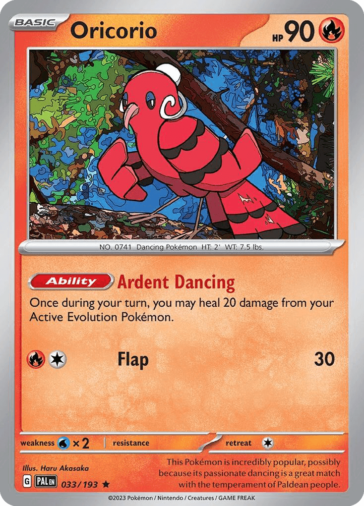 Carta Pokémon Oricorio 33