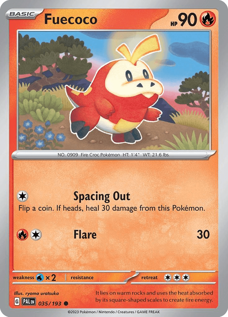 Carta Pokémon Fuecoco 35