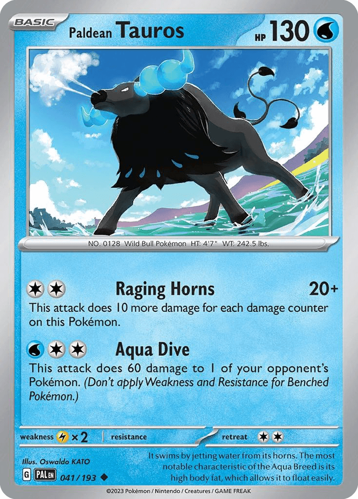 Carta Pokémon Paldean Tauros 41