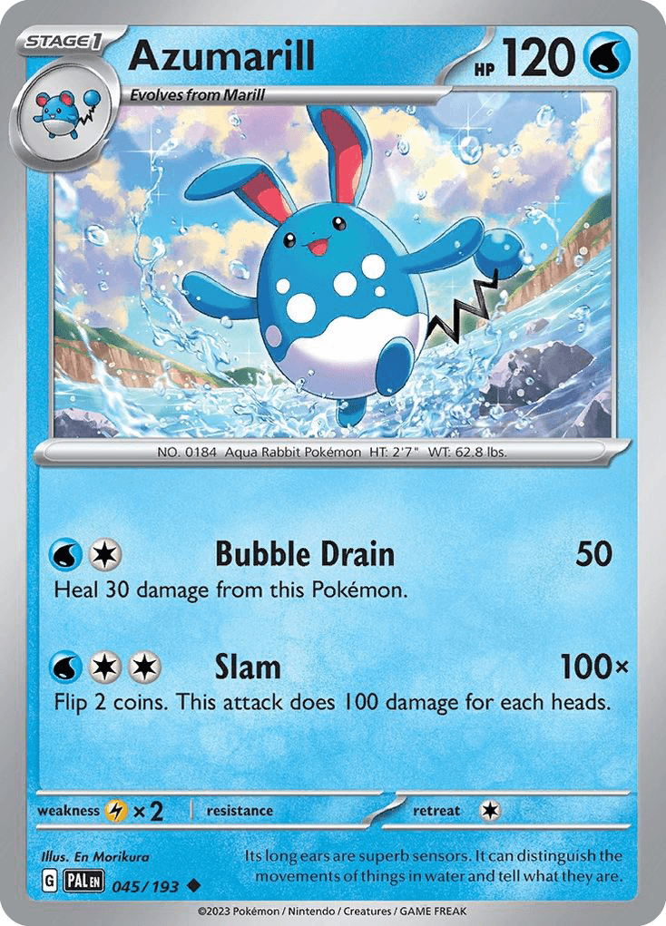 Carta Pokémon Azumarill 45