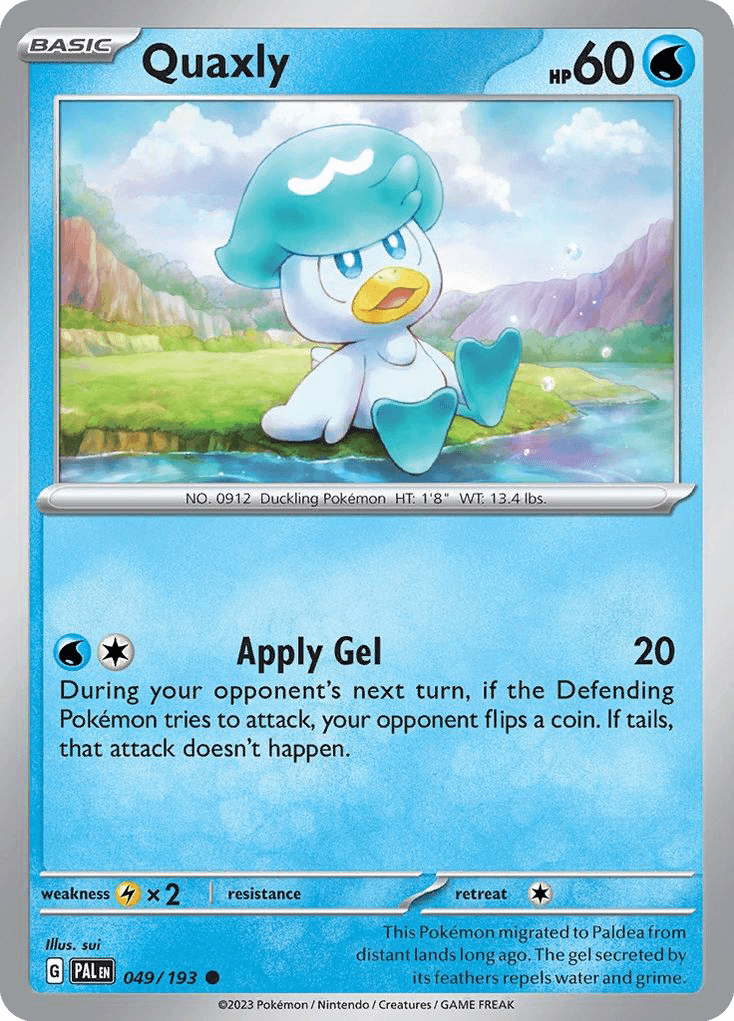 Carta Pokémon Quaxly 49