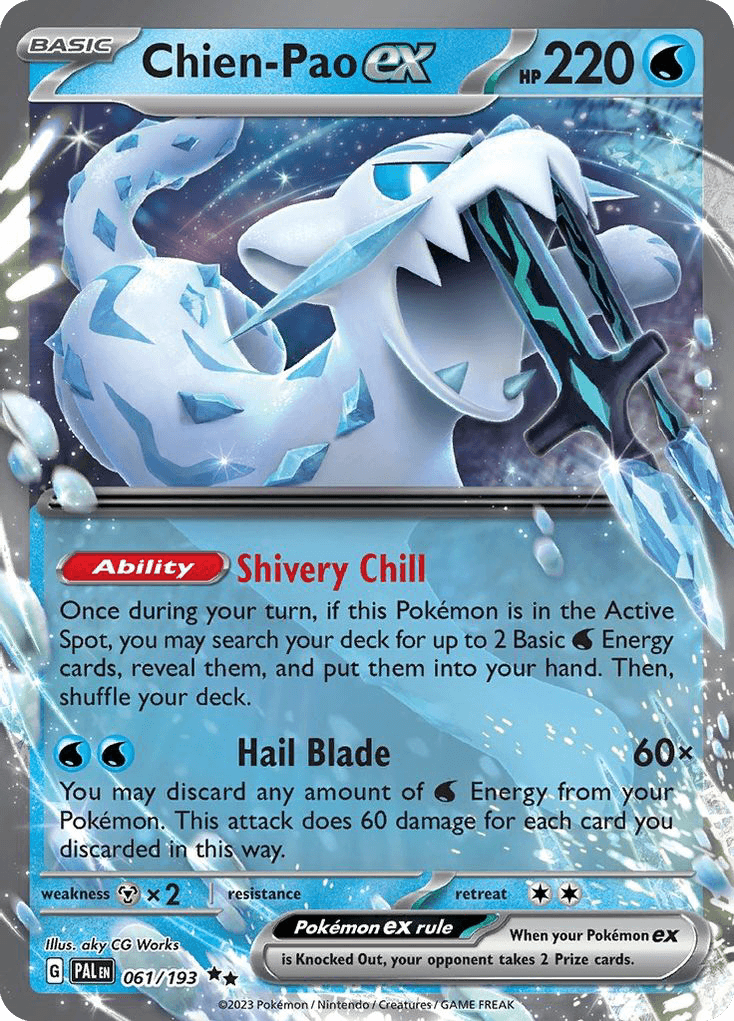 Carta Pokémon Chien-Pao ex 61