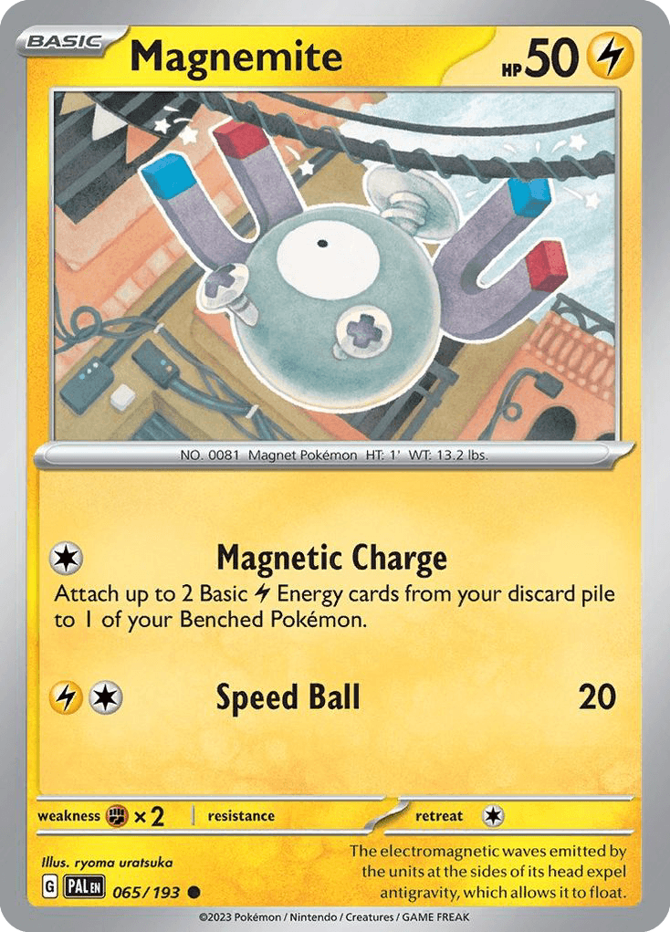 Carta Pokémon Magnemite 65