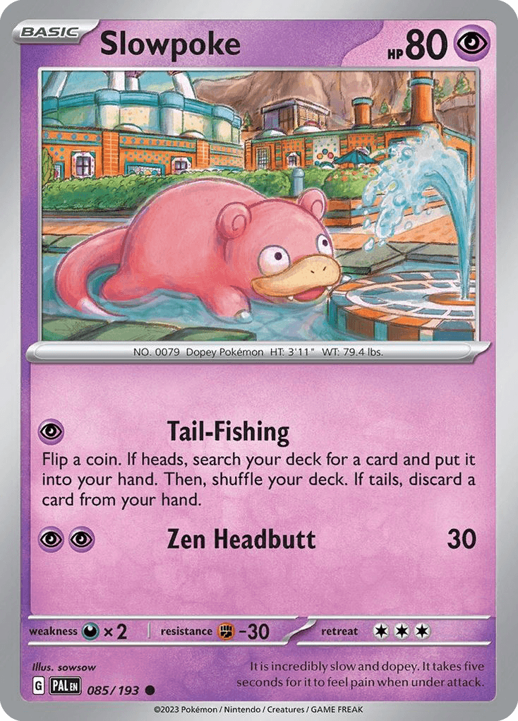 Carta Pokémon Slowpoke 85