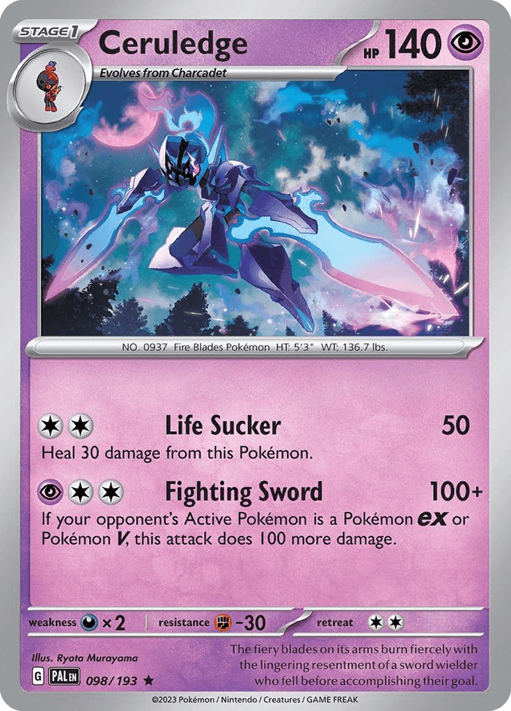 Carta Pokémon Ceruledge 98