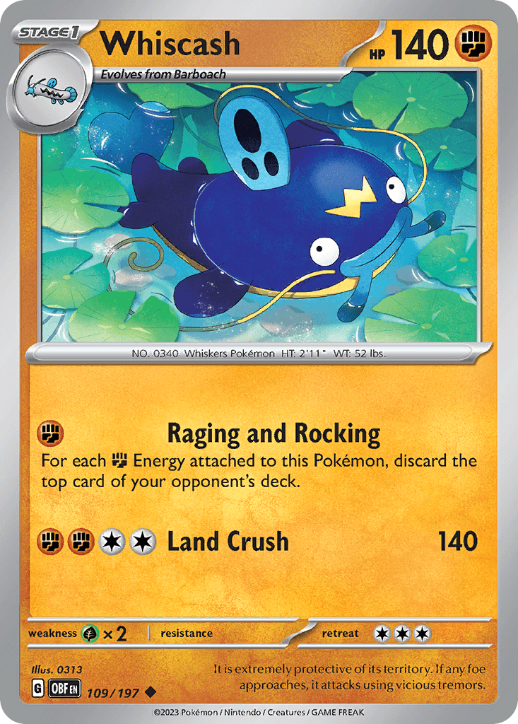Carta Pokémon Whiscash