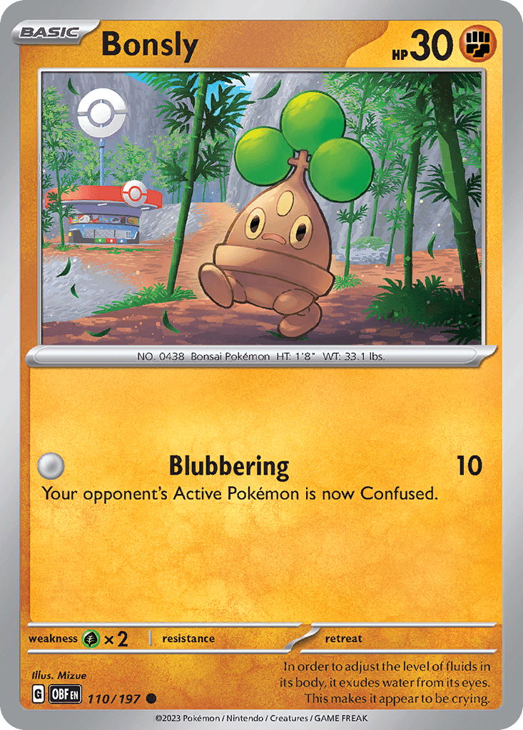 Carta Pokémon Bonsly