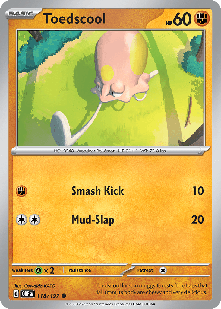 Carta Pokémon Toedscool