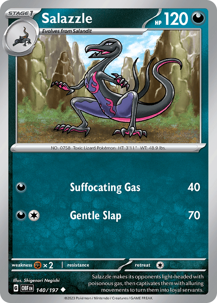 Carta Pokémon Salazzle 140