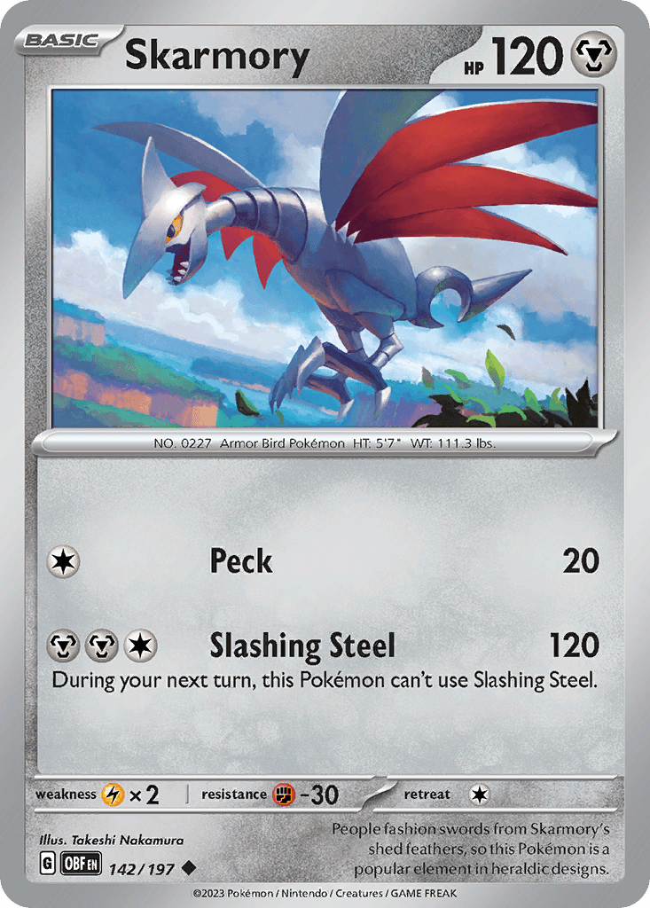 Carta Pokémon Skarmory 142