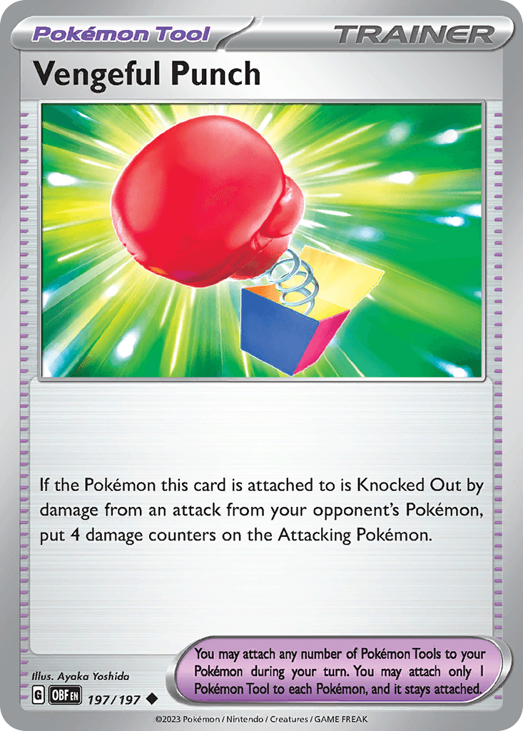 Carta Pokémon Vengeful Punch 197