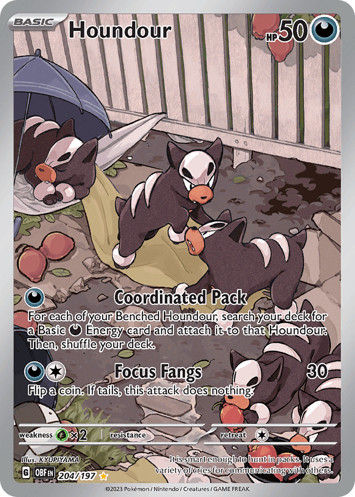 Carta Pokémon Houndour