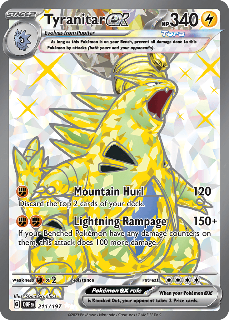 Carta Pokémon Tyranitar ex