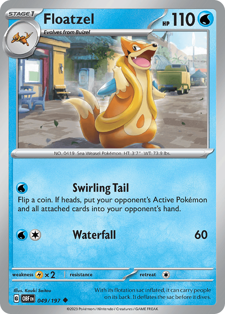 Carta Pokémon Floatzel 49