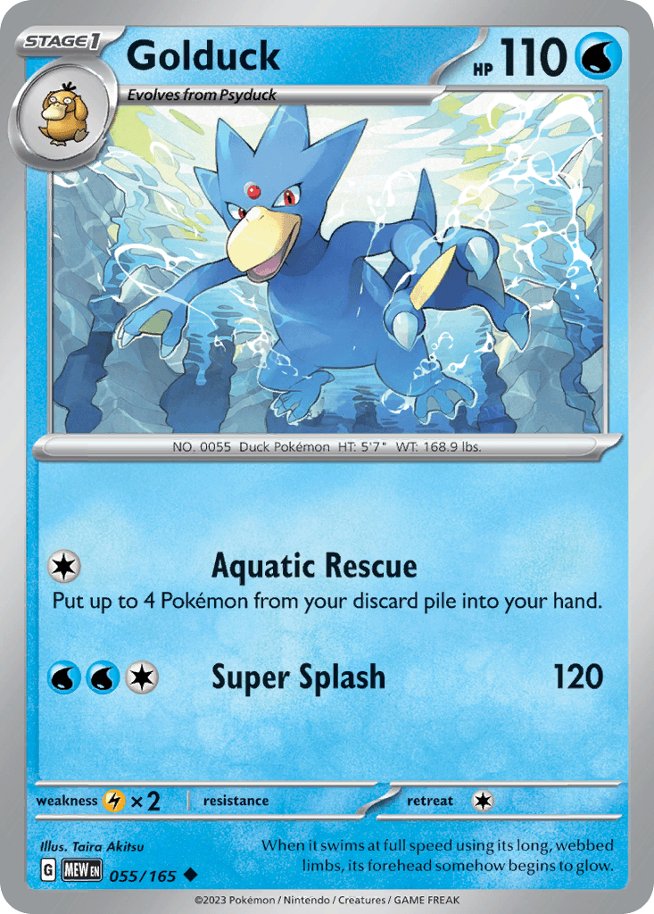 Carta Pokémon Golduck 55