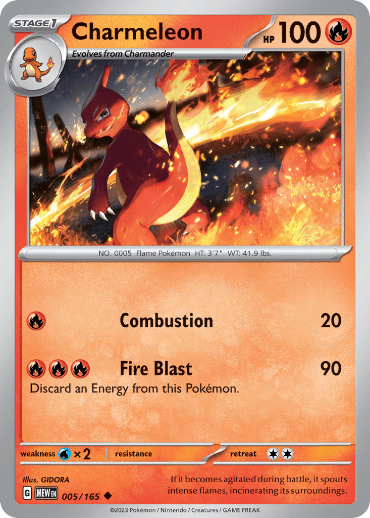 Carta Pokémon Charmeleon 5