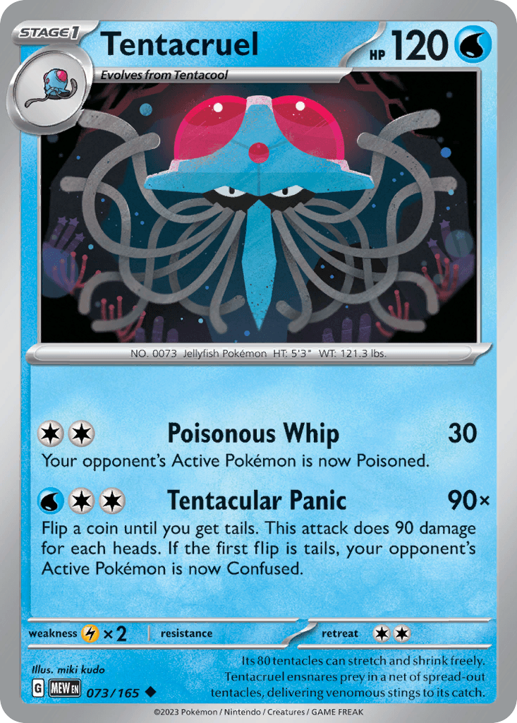 Carta Pokémon Tentacruel 73