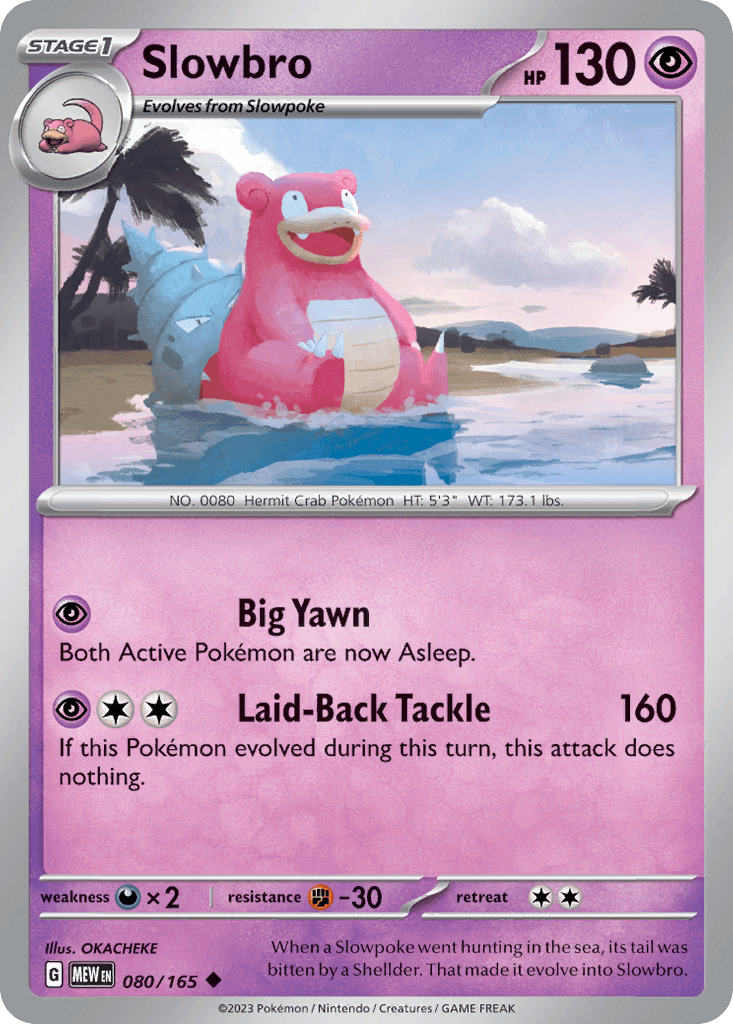 Carta Pokémon Slowbro 80