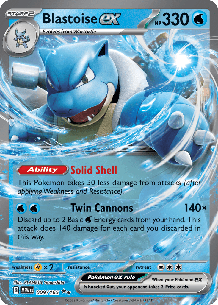 Carta Pokémon Blastoise ex 9