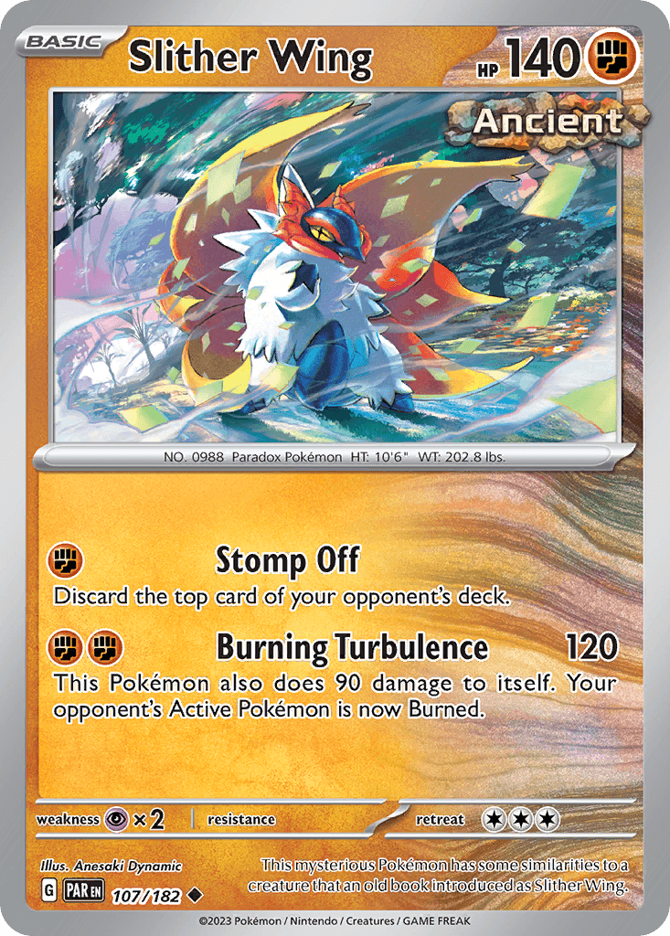 Carta Pokémon Slither Wing 107