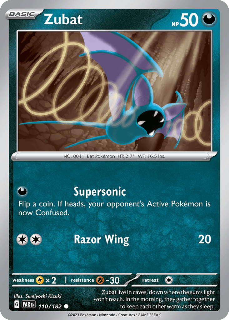 Carta Pokémon Zubat 110