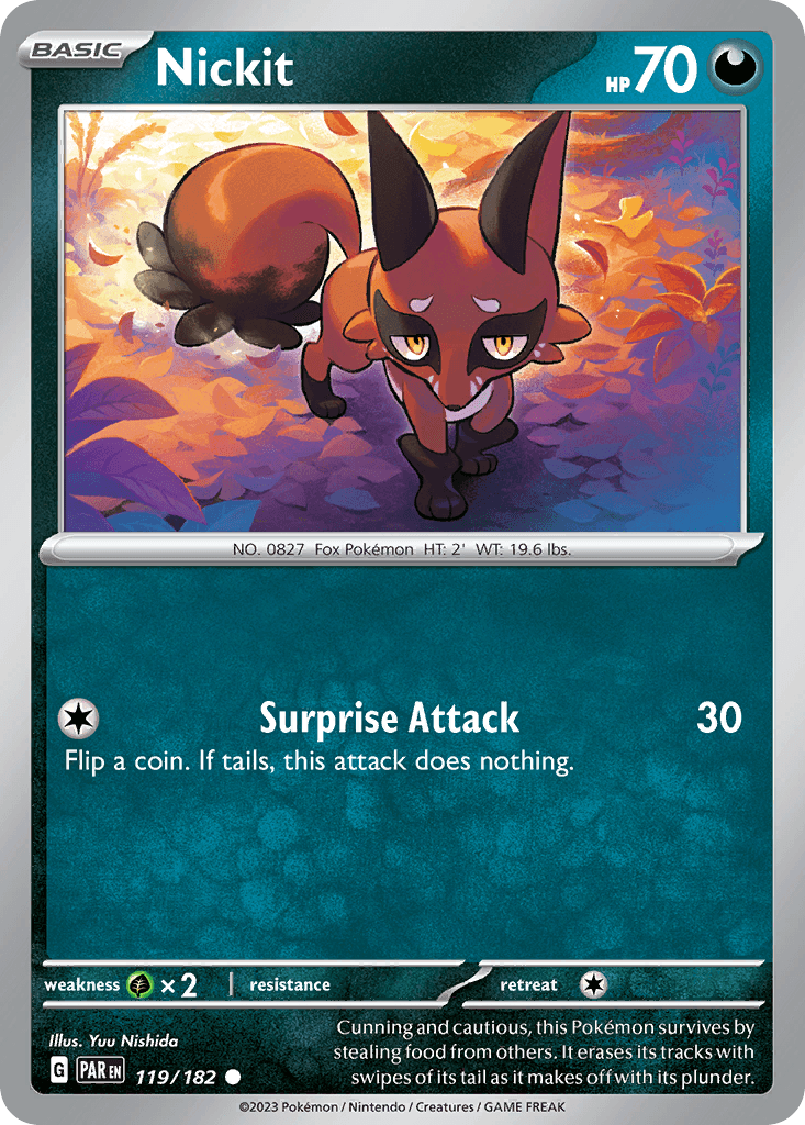 Carta Pokémon Nickit