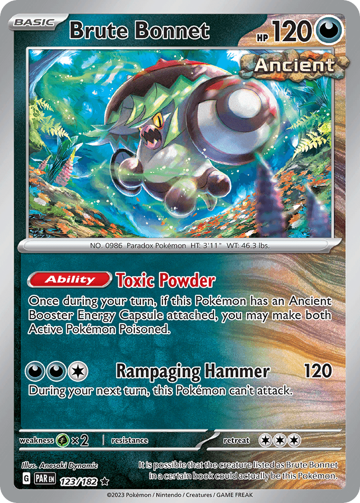 Carta Pokémon Brute Bonnet 123