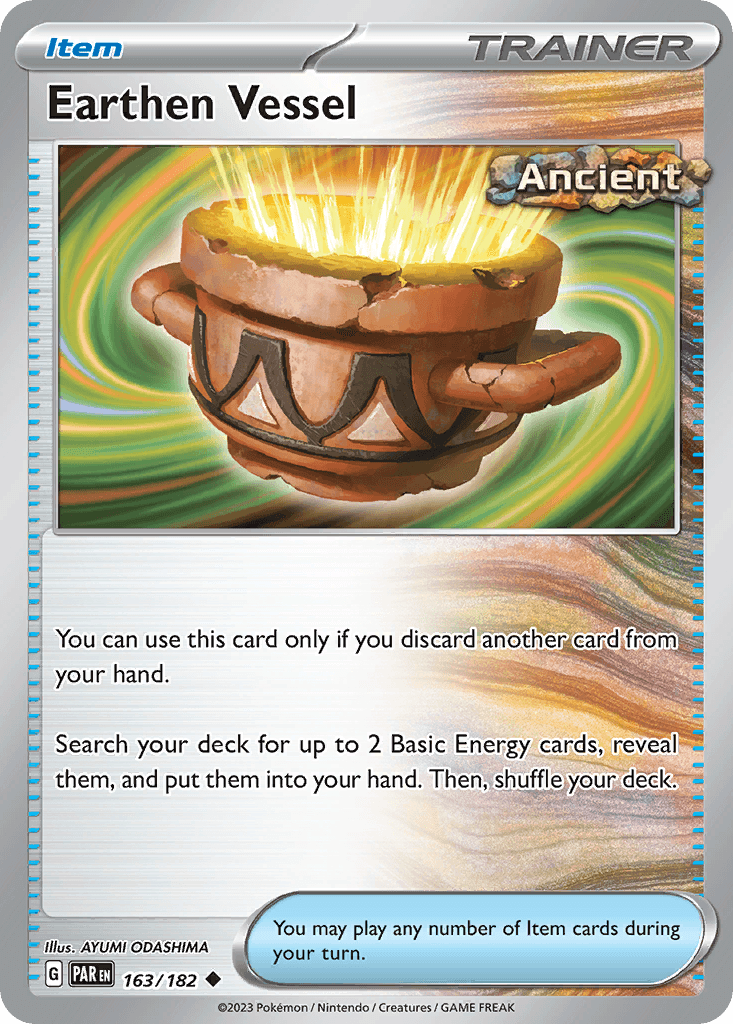 Carta Pokémon Earthen Vessel 163 de Paradox Rift
