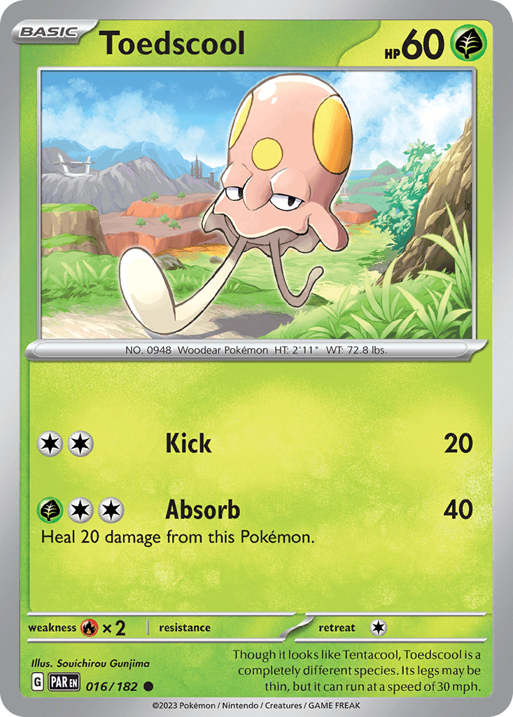 Carta Pokémon Toedscool