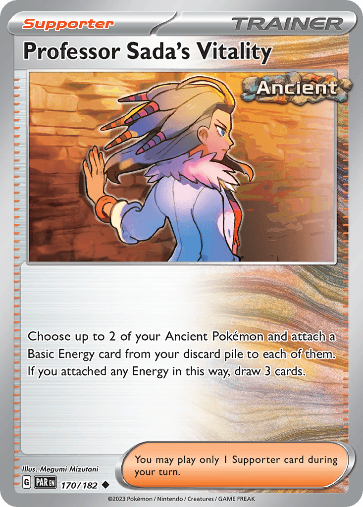 Carta Pokémon Professor Sada's Vitality 170