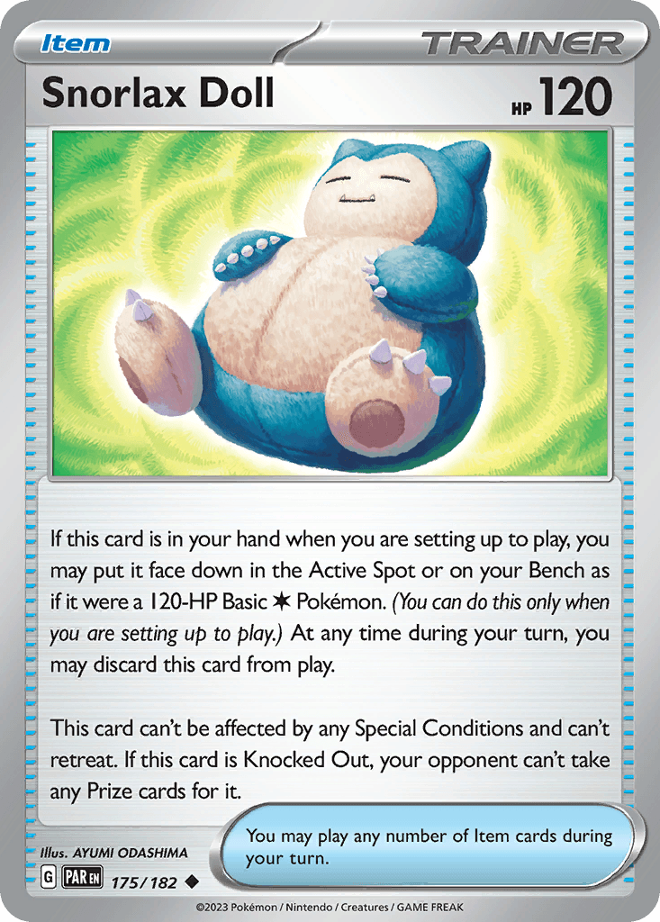 Carta Pokémon Snorlax Doll 175