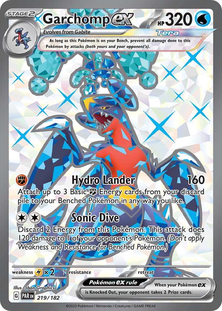 Carta Pokémon Garchomp ex 219