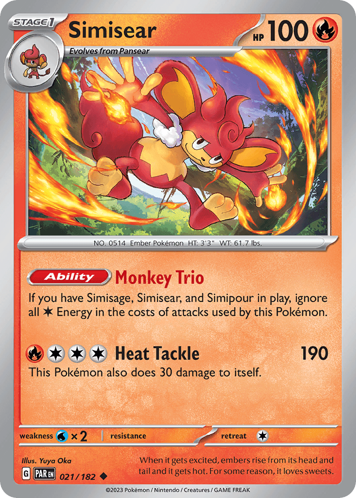 Carta Pokémon Simisear 21