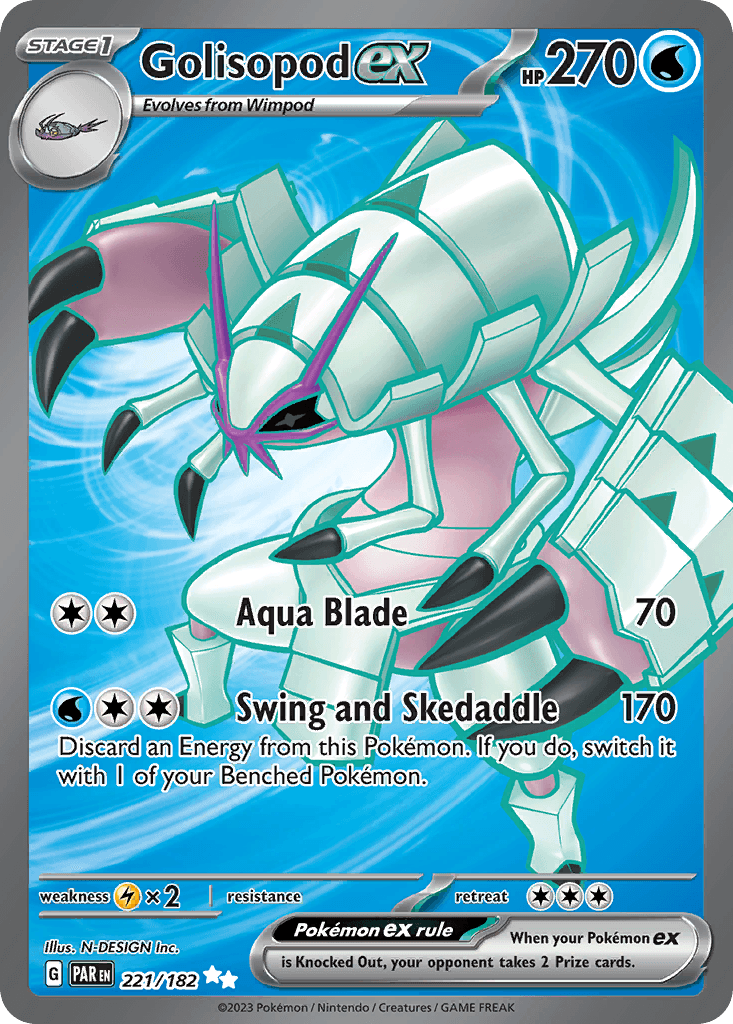 Carta Pokémon Golisopod ex 221