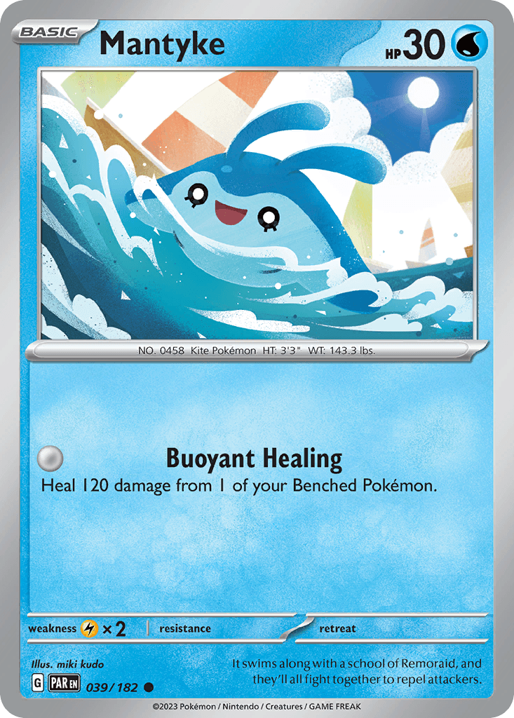 Carta Pokémon Mantyke 39
