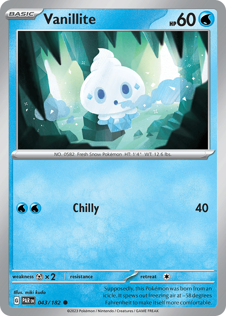 Carta Pokémon Vanillite