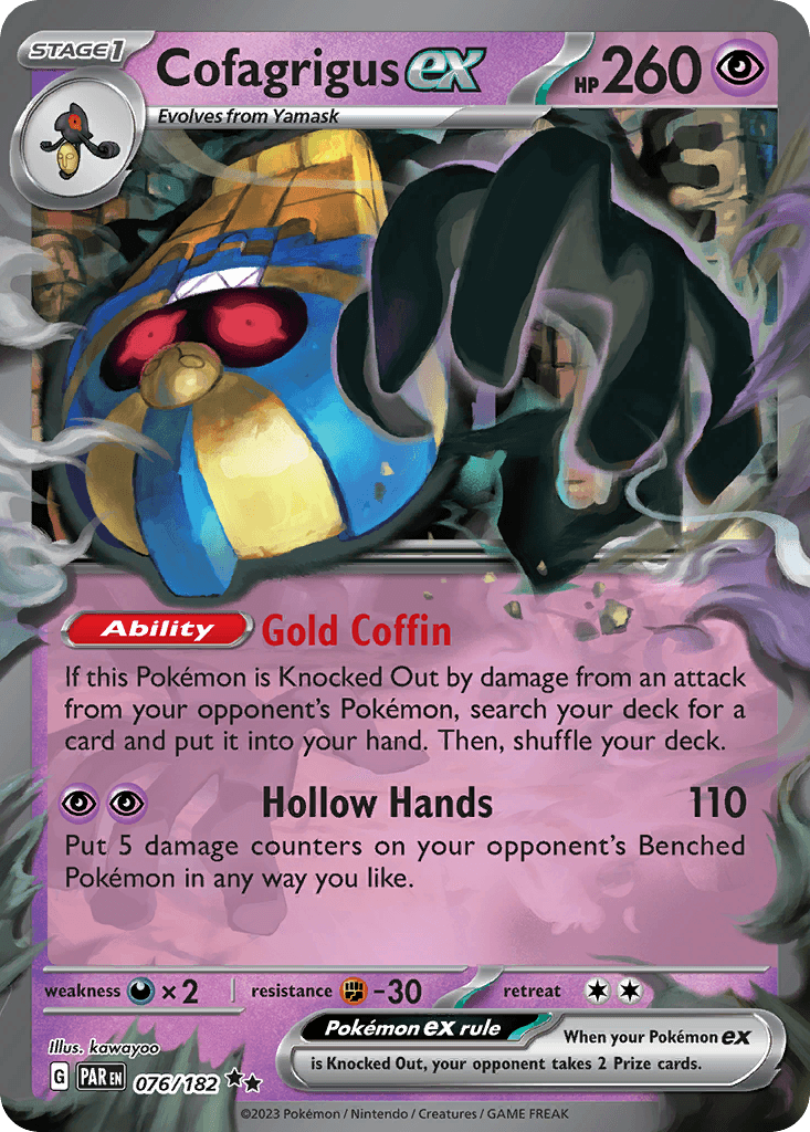 Carta Pokémon Cofagrigus ex 76