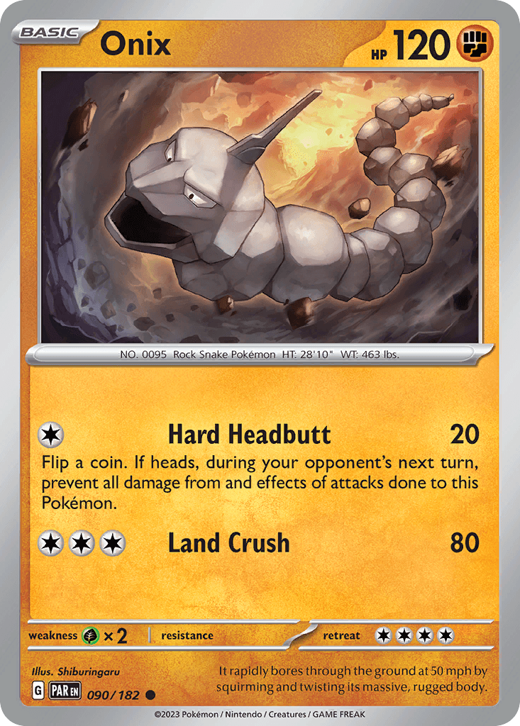 Carta Pokémon Onix