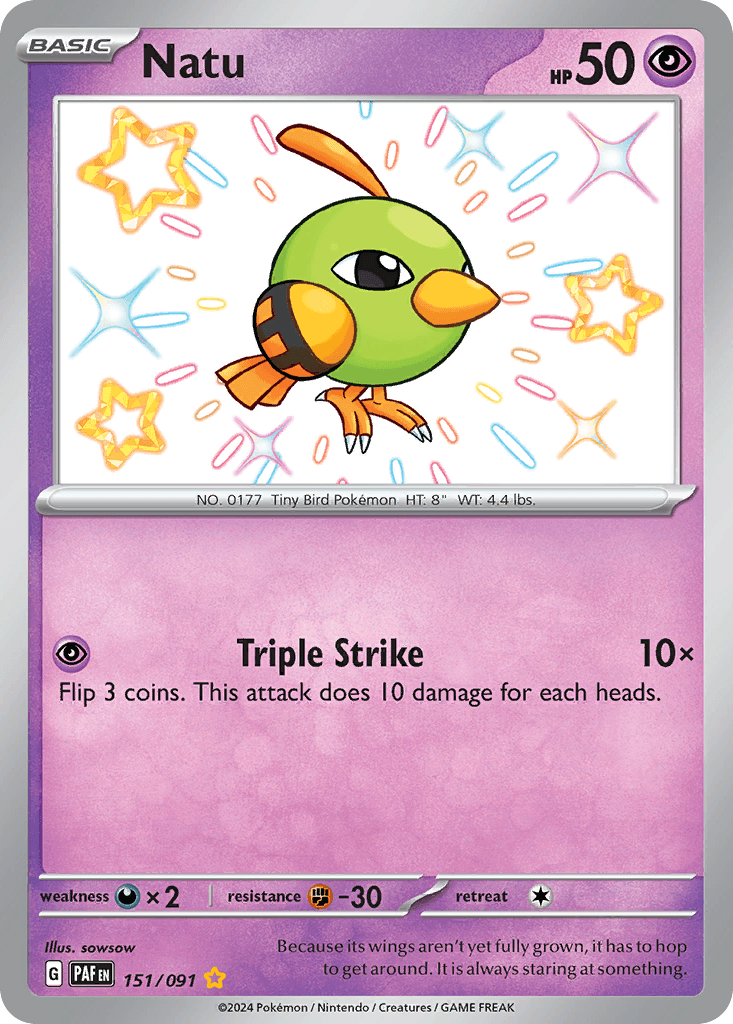 Carta Pokémon Natu 151