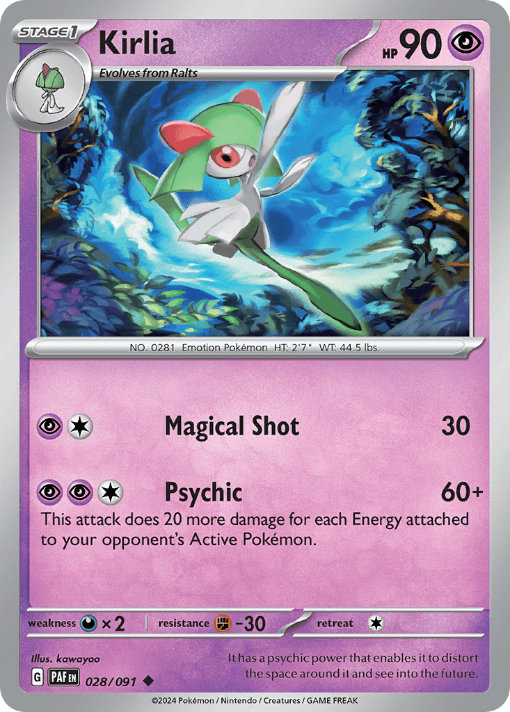 Carta Pokémon Kirlia 28