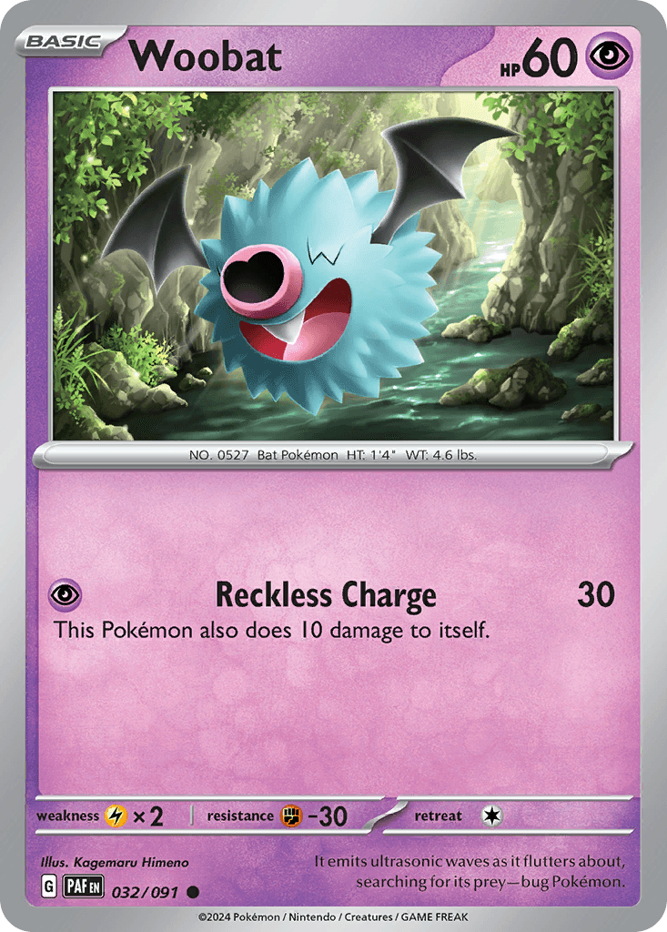 Carta Pokémon Woobat 32