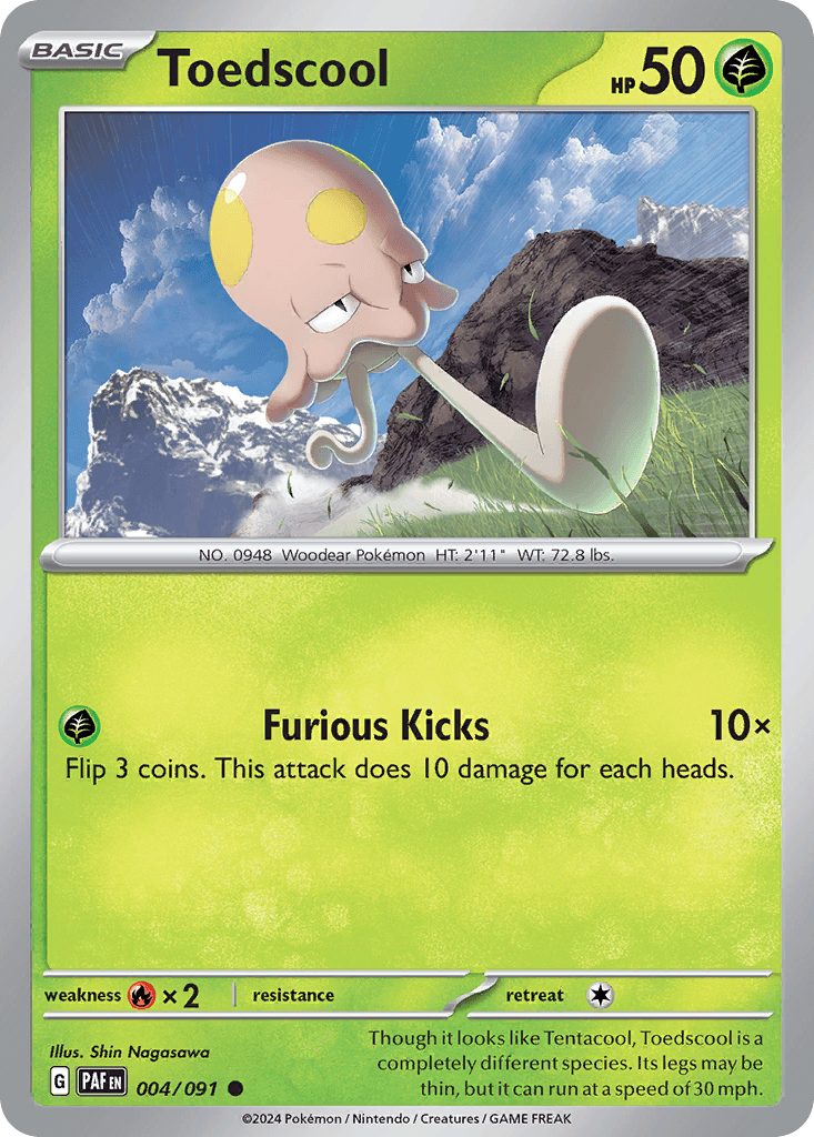 Carta Pokémon Toedscool 4