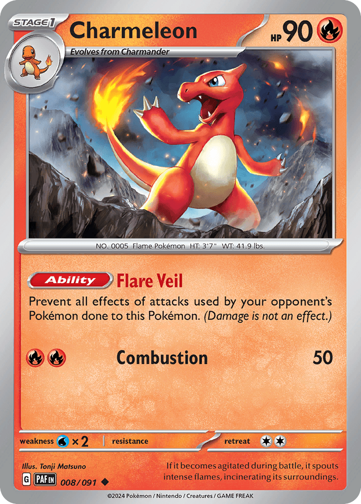 Carta Pokémon Charmeleon 8