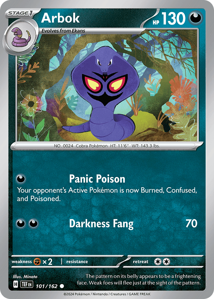 Carta Pokémon Arbok