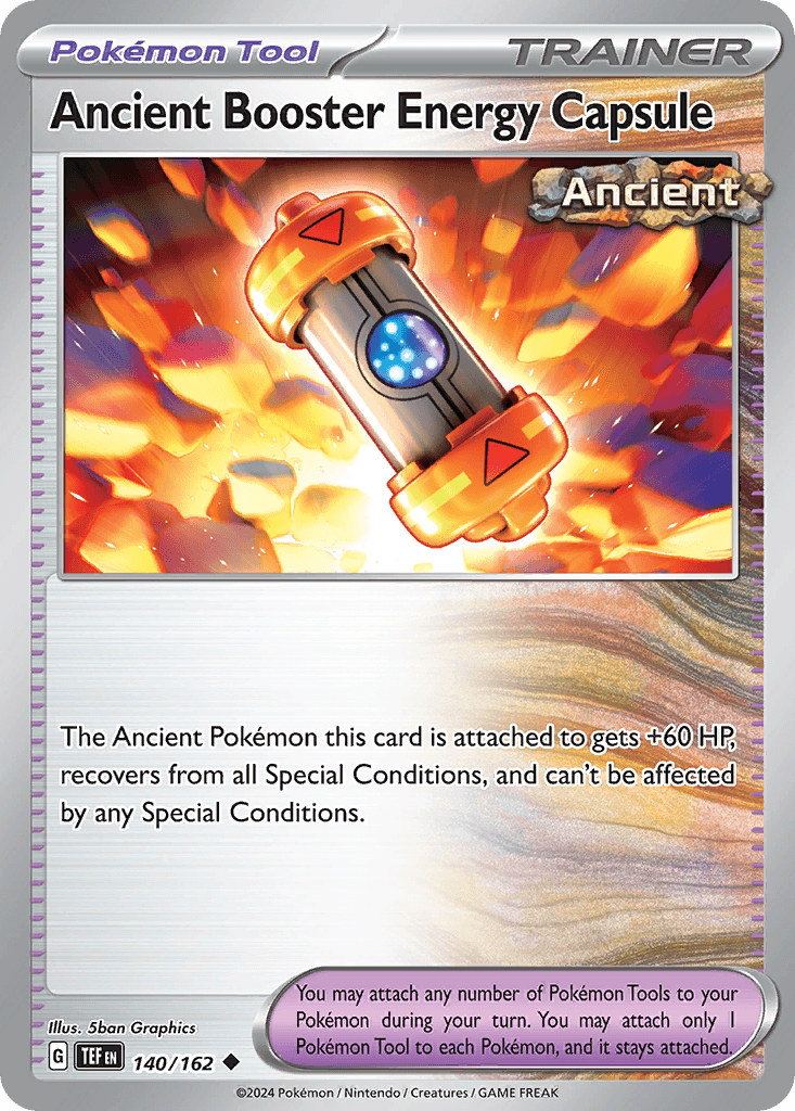 Carta Pokémon Ancient Booster Energy Capsule 140